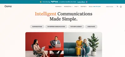 Ooma website