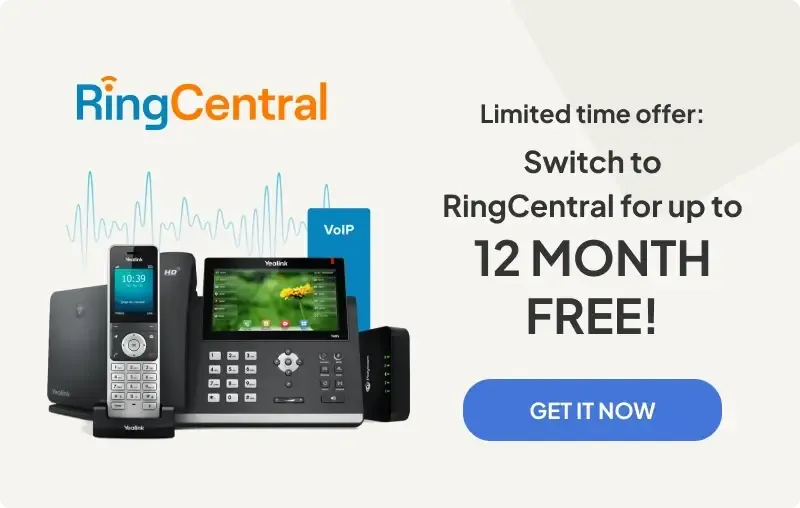 Switch to RingCentral for up to 12 months free