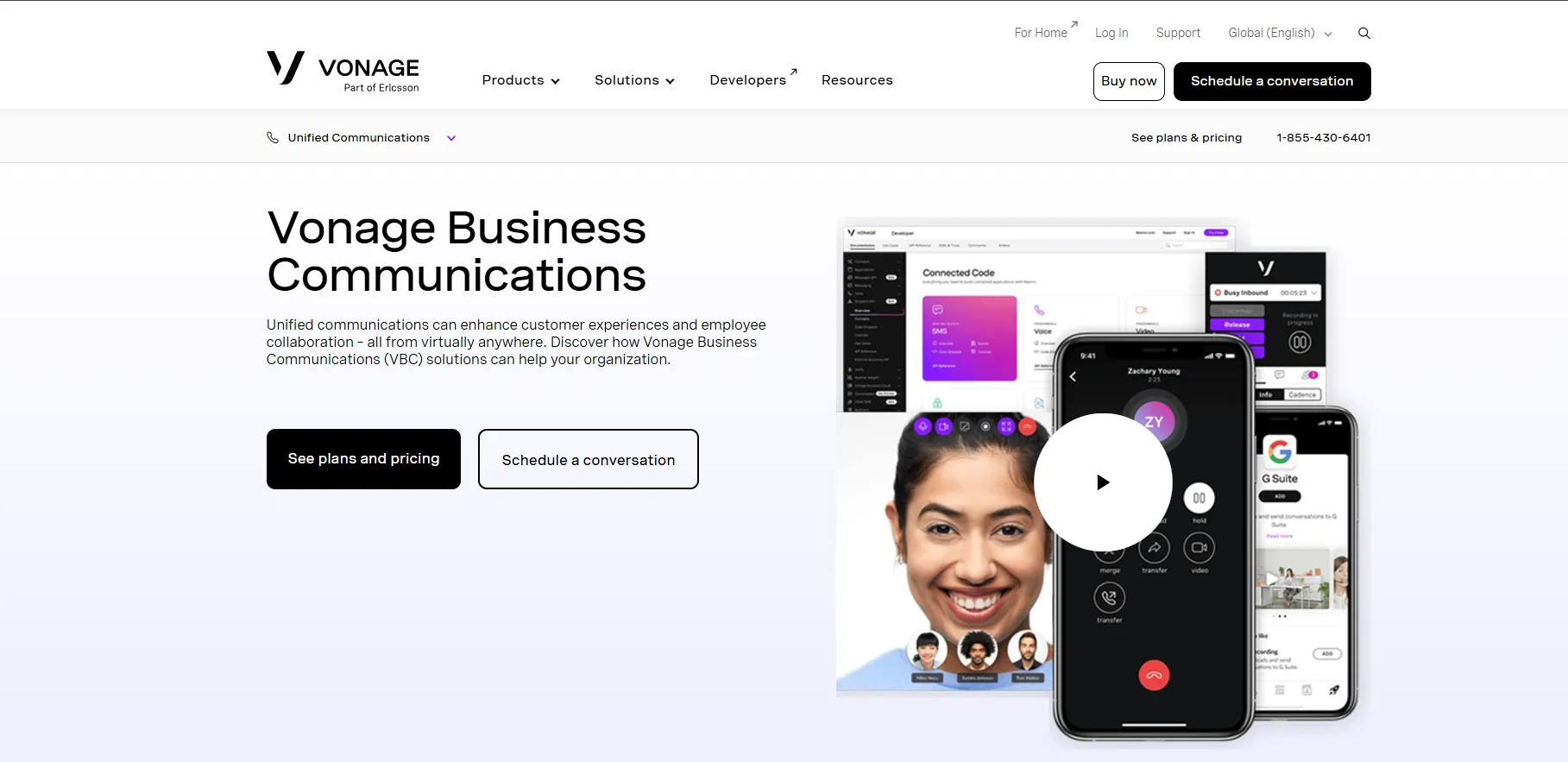 Vonage website