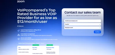 Zoom Phone website